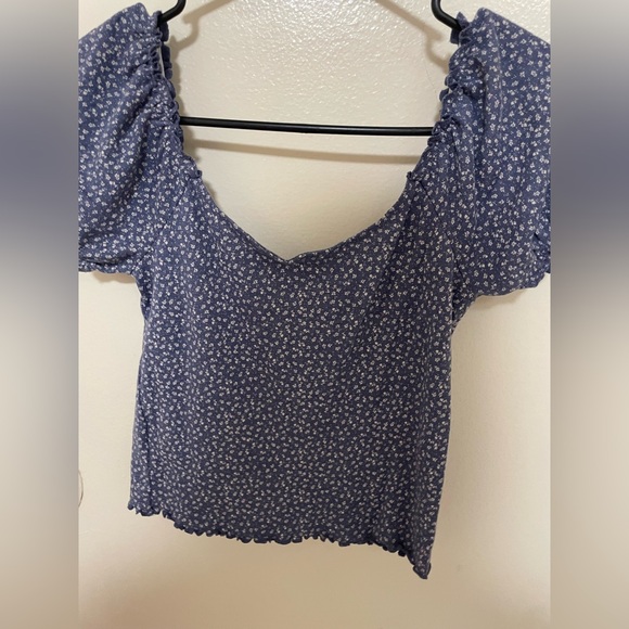 ✨American Eagle Floral Crop Top Size S - Picture 7 of 8